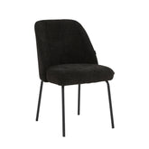 Chaise de salle à manger Julia - Lin noir